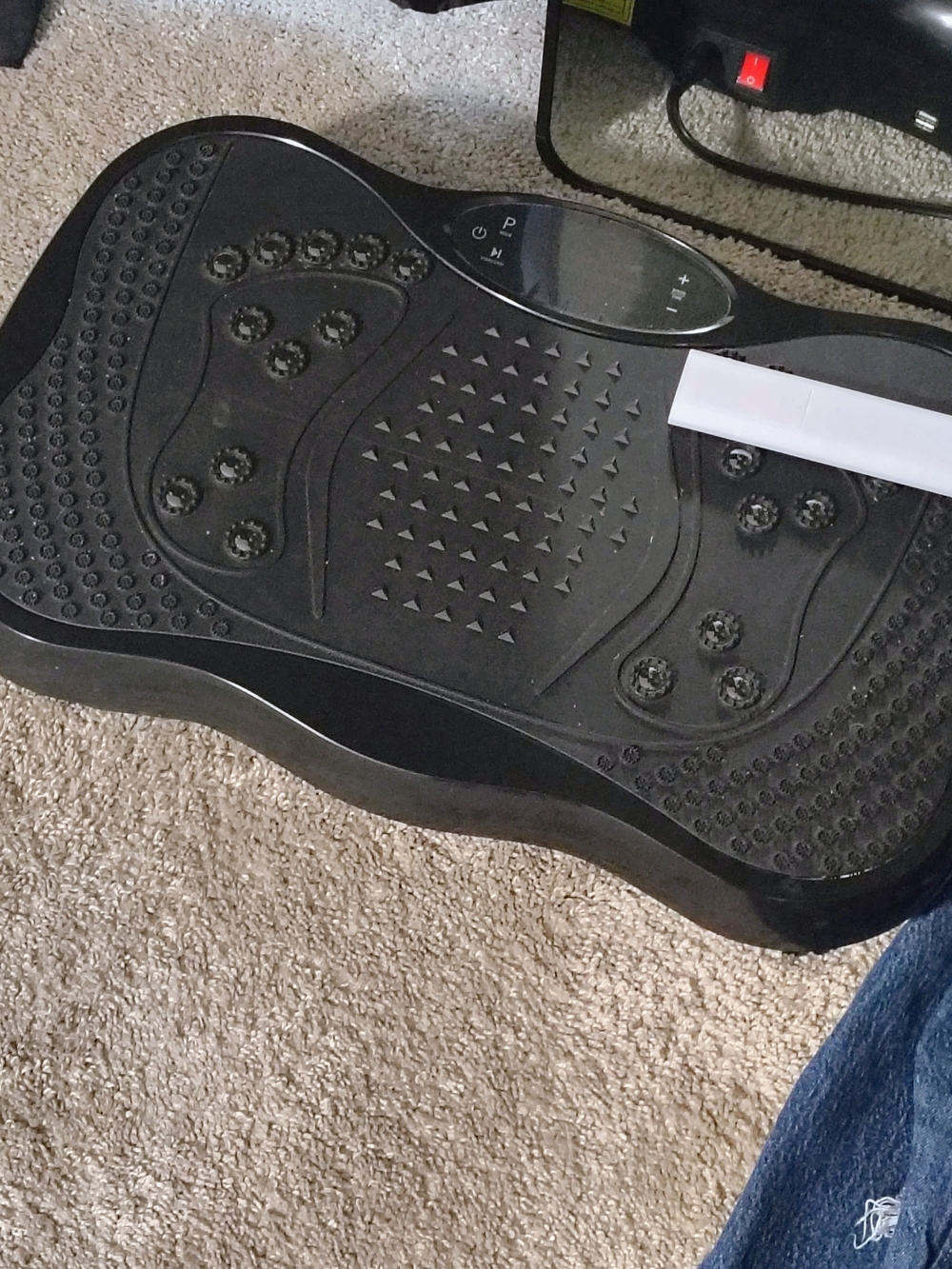 Black Vibration Platform Foot Massager